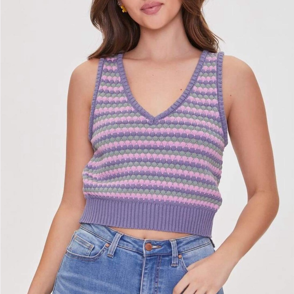 Forever 21 multicolored Striped Sweater Vest